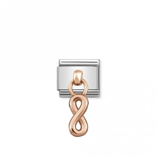 Classic Rose Gold Infinity Love & Hearts Charms