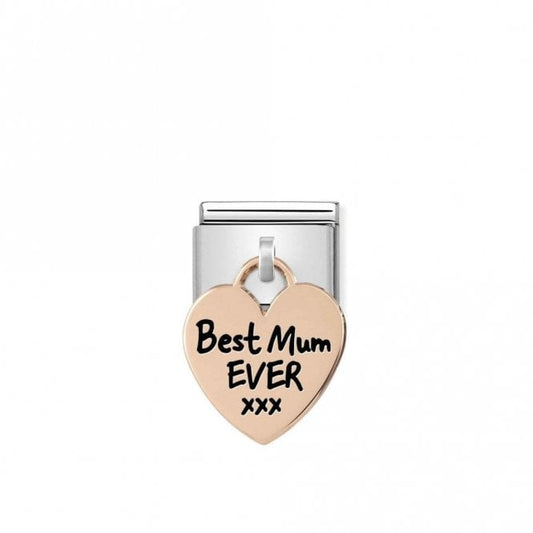 Classic Rose Gold Best Mum Ever Friends & Family Charms
