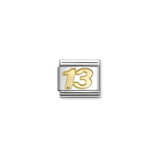 Classic Gold 13 Number Charms
