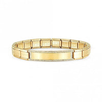 Trendsetter New York Yellow Gold & CZ Engravable Bracelet