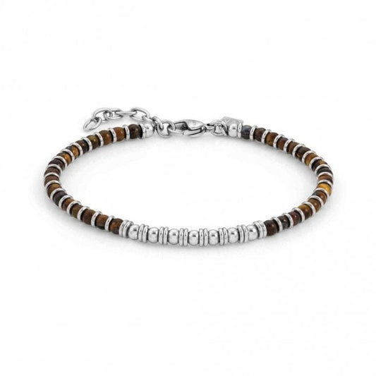Instinct Bracelet in Steel with Tiger's Eye
