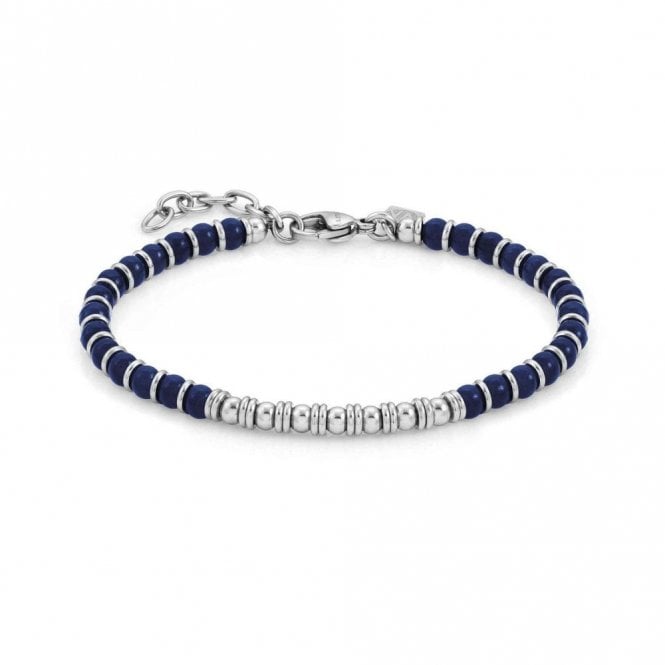 Instinct Bracelet in Steel with Blue Agate