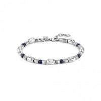 Instinct Steel & Stones Large Sodalite Bracelet