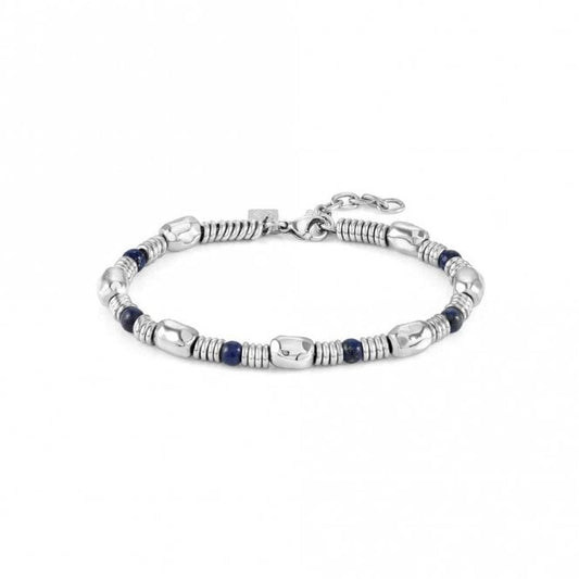 Instinct Steel & Stones Large Sodalite Bracelet