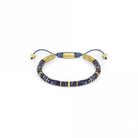 Instinct Style Gold Steel & Sodalite Bracelet