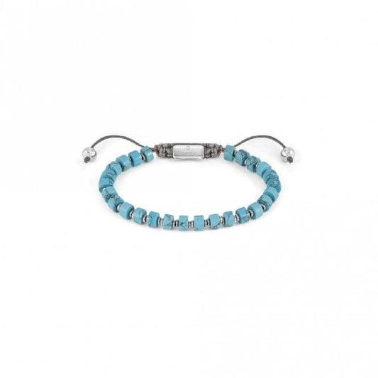 Instinct Style Vintage Steel & Turquoise Bracelet