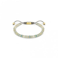 Instinct Style Gold Steel & Amazonite Bracelet