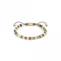 Instinct Style Gold Steel & Mixed Stones Bracelet