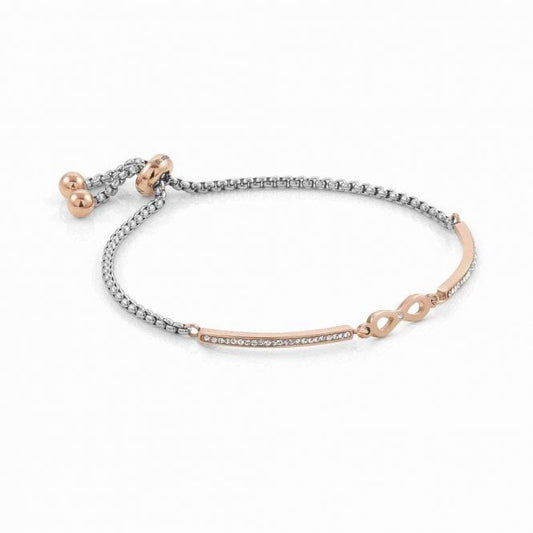 Milleluci Infinity Bracelet in Rose Gold with CZ