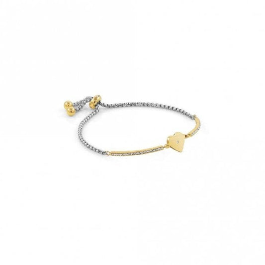 Milleluci Heart Bracelet in Gold with CZ