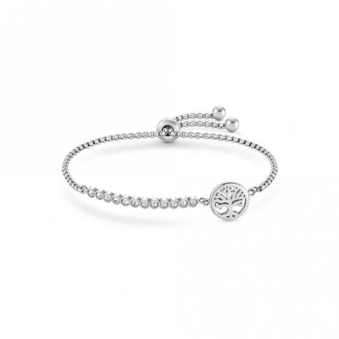 Nomination Milleluci Tree of Life Bracelet in Silver with Clear White CZ