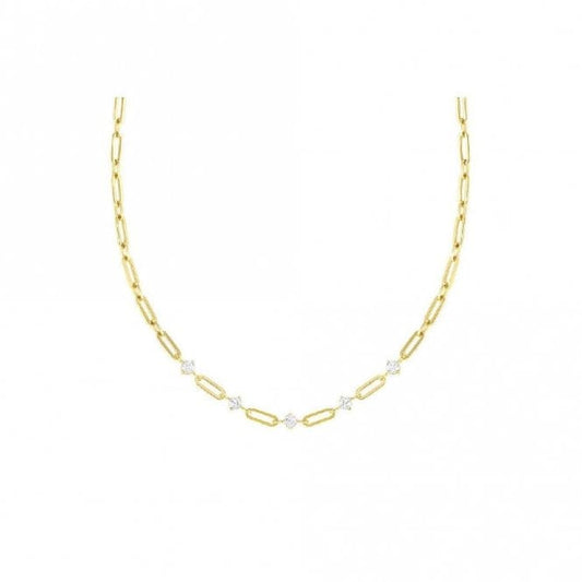 Nomination Chains Of Style Necklace in Gold Steel and CZ