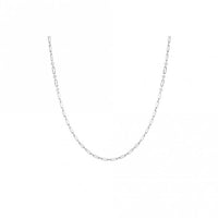 Chains Of Style Long Necklace in Silver Steel and CZ