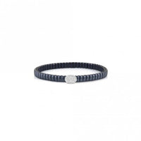 XTE Life Steel & CZ Blue Oval Bracelet, 18cm