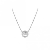Soffio D'amore Tree of Life Necklace in Silver with CZ