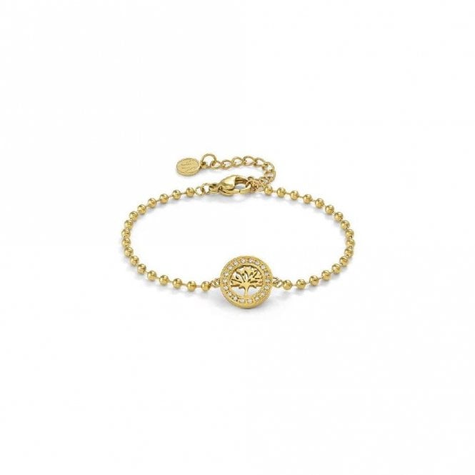 Soffio D'amore Tree of Life Bracelets in Gold with CZ