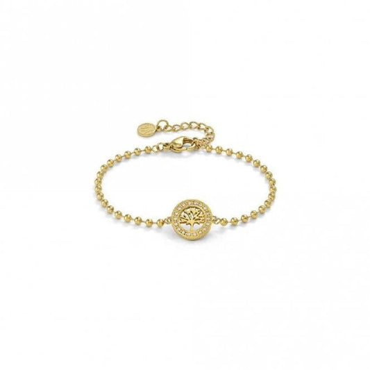 Soffio D'amore Tree of Life Bracelets in Gold with CZ
