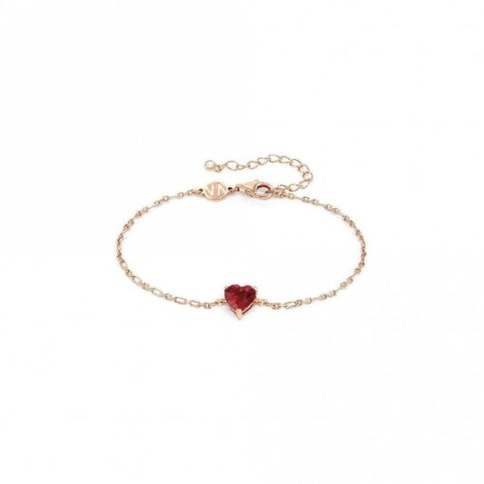SweetRock Sparkling Love Heart Rose Gold and CZ Bracelet
