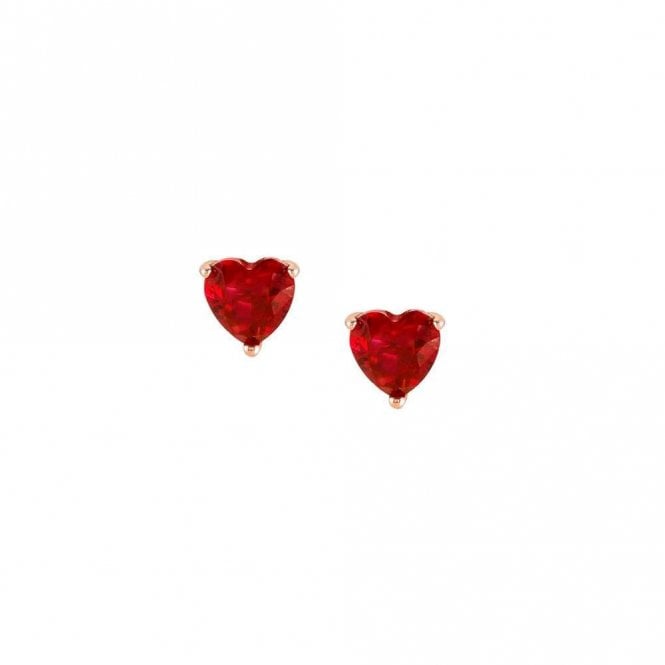 SweetRock Sparkling Love Rose Gold and CZ Earrings
