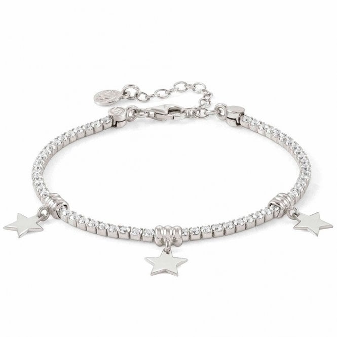 Chic & Charm Star Bracelet in Silver with CZ