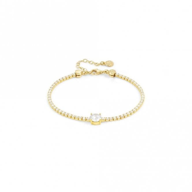 Chic & Charm Joyful Gold & Central CZ Bracelet