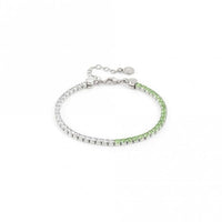 Chic & Charm Joyful Silver White & Green CZ Bracelet