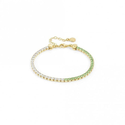 Nomination Chic & Charm Joyful Gold White & Green CZ Bracelet