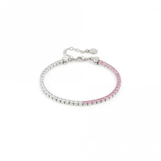 Nomination Chic & Charm Joyful Silver White & Pink CZ Bracelet