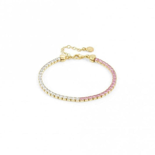 Nomination Chic & Charm Joyful Gold White & Pink CZ Bracelet