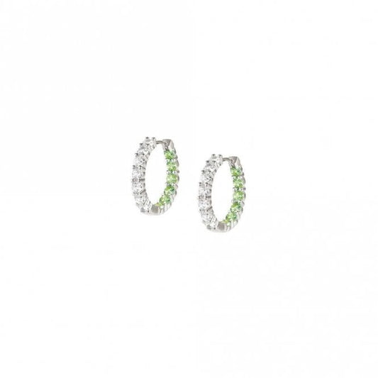 Nomination Chic & Charm Joyful Silver White & Green CZ Earrings
