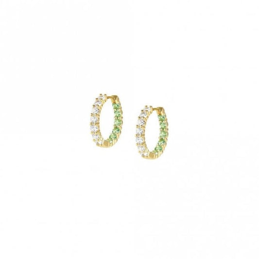 Nomination Chic & Charm Joyful Gold White & Green CZ Earrings