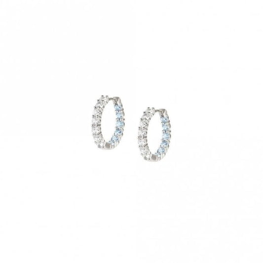 Nomination Chic & Charm Joyful Silver Light Blue & Pink CZ Earrings
