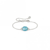 My Radiance Light Blue Topaz Bracelet In Silver with CZ and Imitation Stones