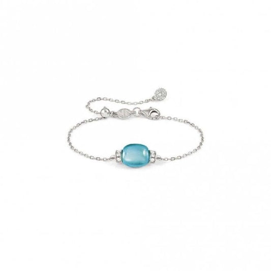 My Radiance Light Blue Topaz Bracelet In Silver with CZ and Imitation Stones