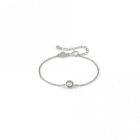 Cosmic Love Circle Bracelet in Silver with CZ