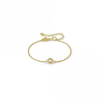 Cosmic Love Circle Bracelet in Gold with CZ