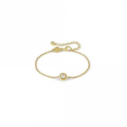 Cosmic Love Circle Bracelet in Gold with CZ