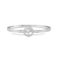 Pretty Bangles Small Tree of Life Bracelet in Silver & CZ