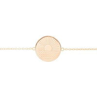 One Day at a Time Disc Bracelet in Rose Gold