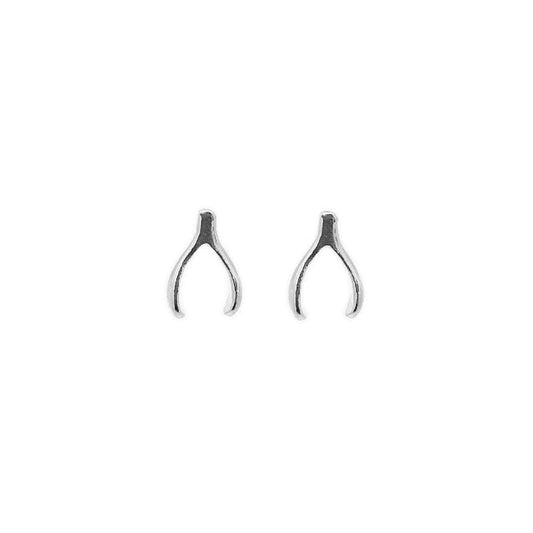 18th Birthday Wishbone Earrings in Sterling Silver