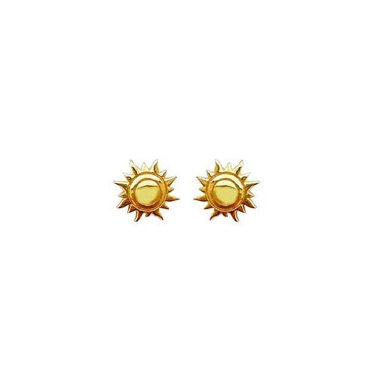 Sun Earrings in Gold