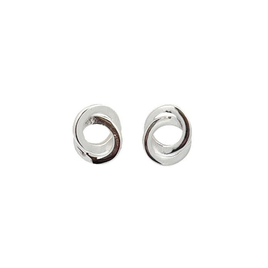Friendship Linked Circles Earrings in Sterling Silver