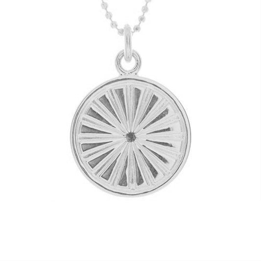 Everything I Need Disc Necklace in Sterling Silver