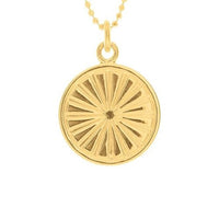 Everything I Need Disc Necklace in Gold