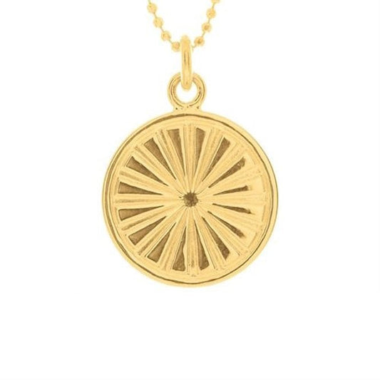 Everything I Need Disc Necklace in Gold