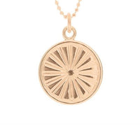 Everything I Need Disc Necklace in Rose Gold