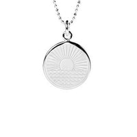 One Day at a Time Disc Necklace in Sterling Silver
