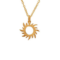 Sun Necklace in Gold