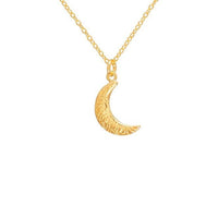 Crescent Moon Necklace in Gold