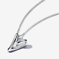 Organically Shaped Heart Pendant Necklace, 70cm